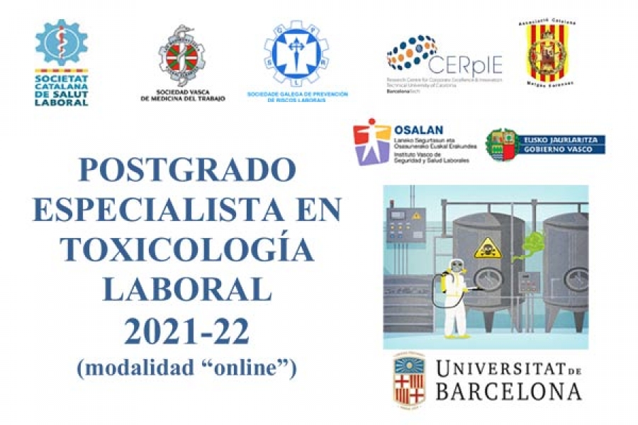 POSTGRADO ESPECIALISTA EN TOXICOLOGA LABORAL 2021-22